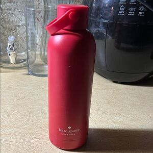 kate spade Red Insulated Travel Bottle with Flip Cap